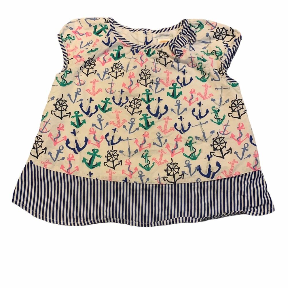 Gymboree Nautical Print Cotton Summer Top 7